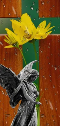 Mythical Creature Plant Statue Live Wallpaper