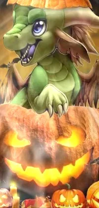 Mythical Creature Pumpkin Calabaza Live Wallpaper