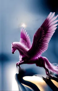 Mythical Creature Purple Pink Live Wallpaper