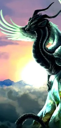 Mythical Creature Sky Cg Artwork Live Wallpaper