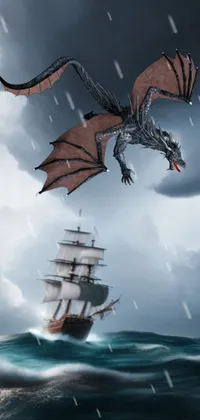 Mythical Creature Sky Gesture Live Wallpaper