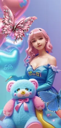 Mythical Creature Toy Azure Live Wallpaper