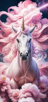 Mythical Creature Unicorn Light Live Wallpaper