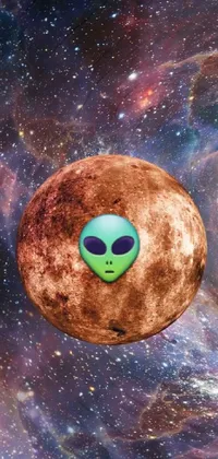 alien emoji wallpaper
