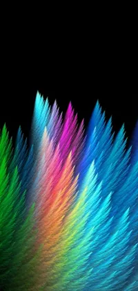 Natural Material Feather Magenta Live Wallpaper