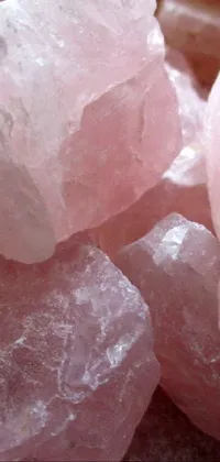 Natural Material Quartz Pink Live Wallpaper