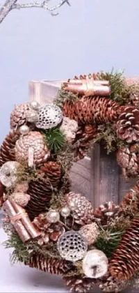 Natural Material Wreath Twig Live Wallpaper