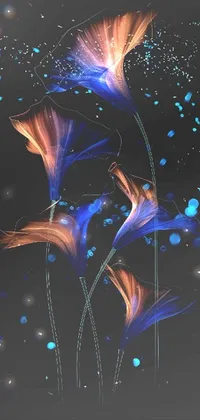 Nature Art Electric Blue Live Wallpaper