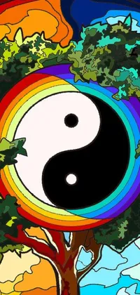 Wu-Wei Yin Yang Tree: Psychedelic Live Wallpaper - free download