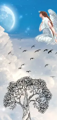 Nature Bird Cloud Live Wallpaper