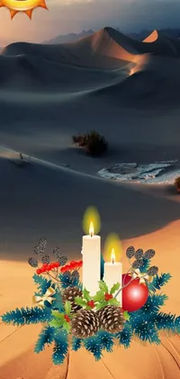 Nature Candle Birthday Cake Live Wallpaper
