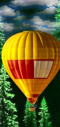 Get carried away by the stunning hot air balloon wallpaper on your phone