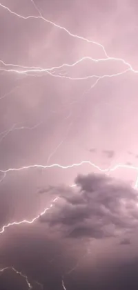 Take the beauty of vivid lightning strikes to your phone background through this amazing live wallpaper capturing nature's raw power