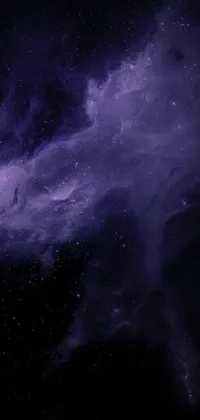 Experience the magic of the universe with this stunning live wallpaper for your phone! The dark purple scheme blends effortlessly with digital art, space art, and a background image of a starry night sky