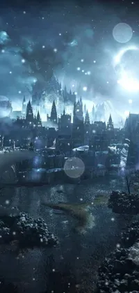 Transform your phone screen into a magical realm with a stunning live wallpaper