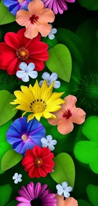 Add a splash of colors and nature to your phone screen with this beautiful phone live wallpaper