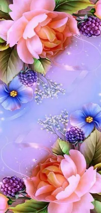 bling flowers wallpaper