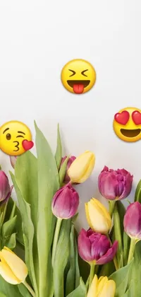 This tulip live phone wallpaper features a captivating image of trending tulips on Pexels background