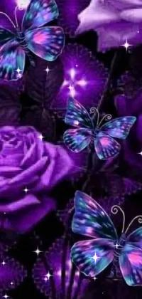 Nature Flower Purple Live Wallpaper