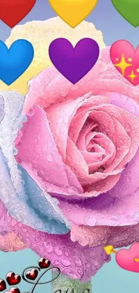 This lively blue-hued live wallpaper brings a fun and feminine touch to your phone