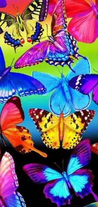 Decorate your phone with Lisa Frank's stunning Butterfly Live Wallpaper