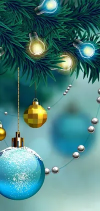 Add a touch of festivity to your phone with this stunning Christmas tree live wallpaper