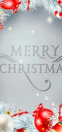 Get your phone ready for the holiday season with this stunning Christmas wreath live wallpaper