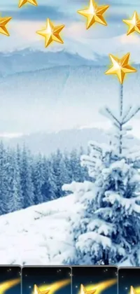 Get into the festive spirit with this stunning Christmas Tree Live Wallpaper on your phone