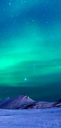 Turn your phone into a mesmerizing winter wonderland with this stunning live wallpaper