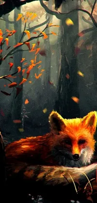 Enjoy the captivating beauty of a digital painting with this phone live wallpaper