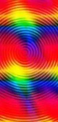 With a futuristic and vibrant vibe, this phone live wallpaper features a rainbow-colored spiral pattern against a black background