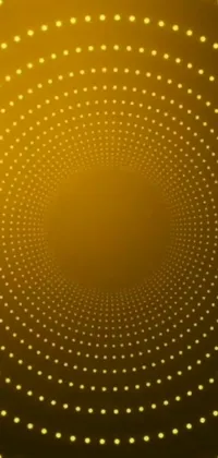 Get enchanted with this stunning yellow-themed phone live wallpaper, featuring a digital art pattern with circles and dots