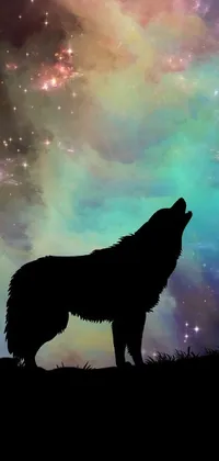 Elevate your mobile phone with this phenomenal wolf live wallpaper