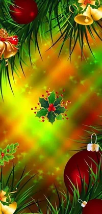 Get a festive and vibrant look for your phone with this Christmas live wallpaper