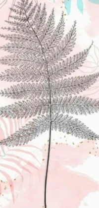 Introducing a stunning phone live wallpaper featuring a detailed plant on a vibrant pink background