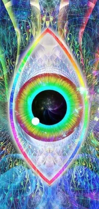 Add some wow factor to your phone with the Psychedelic Eye Live Wallpaper