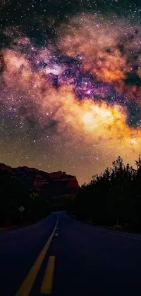Experience the wonder of space with this stunning cosmic live wallpaper