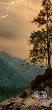 This mobile live wallpaper features a breathtaking nature scenery