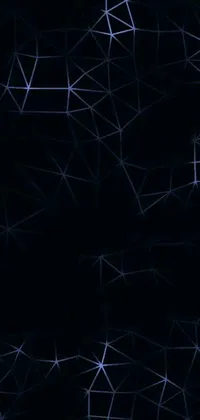 This unique phone live wallpaper features a digital art design of a cell phone on a black background with stars