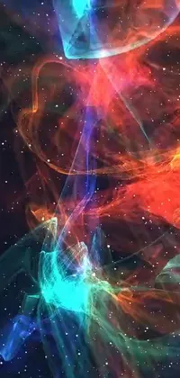 Experience the beauty of the cosmos with this stunning phone live wallpaper - a digital artwork showcasing a close up of a star-filled sky