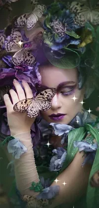 Nature Purple Flash Photography Live Wallpaper