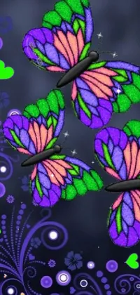 Nature Purple Leaf Live Wallpaper