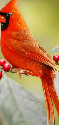 Nature Red Bird Live Wallpaper