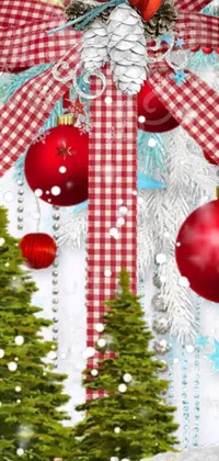 This Christmas wreath live wallpaper is the perfect addition to your phone's home screen