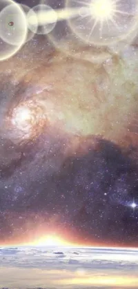 Get lost in the beauty of space with this stunning live wallpaper
