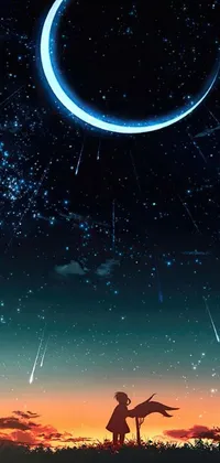 Enjoy the magic of the night sky on your phone with this live wallpaper