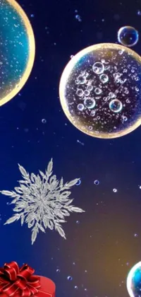 Bring the magic of the holiday season to your phone screen with this enchanting live wallpaper