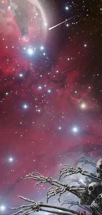 Experience the wonder of space with this breathtaking live wallpaper