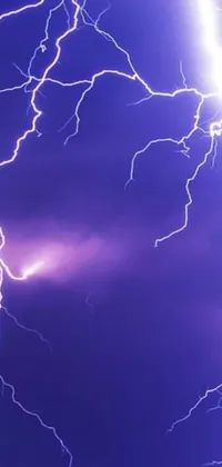 Intensify the look of your phone with a powerful and dynamic live wallpaper of lightning