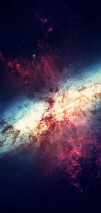 Experience the beauty of space on your phone with this mesmerizing live wallpaper featuring a close up view of a galaxy with stars in microscopic detail